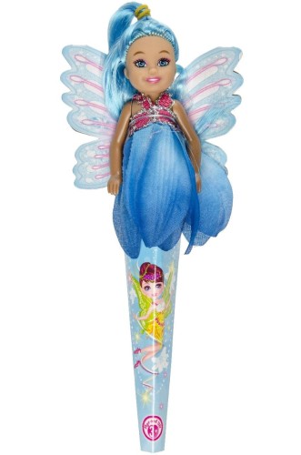 Lalka wróżka mix wzorów w Sukience kolorowa 13cm  (1).jpg