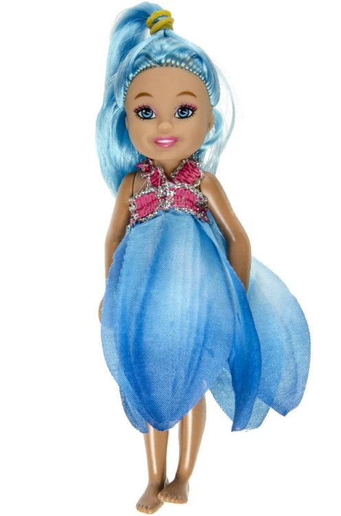 Lalka wróżka mix wzorów w Sukience kolorowa 13cm  (4).jpg