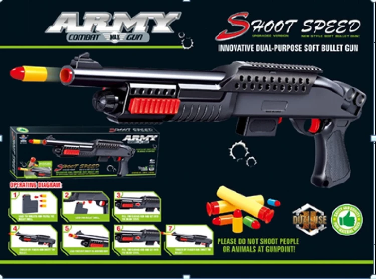 Broń bojowa pociski i piankowe lotki XL Strzelba .jpg