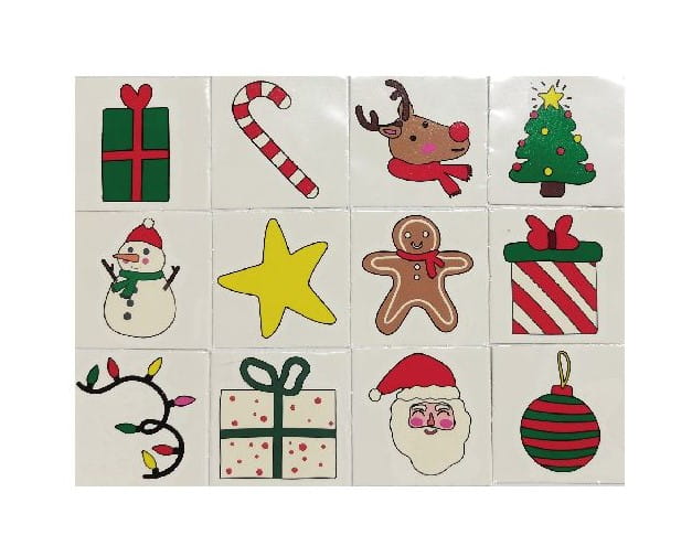 Tatuaże dla dzieci Boże Narodzenie 12 sztuk Święta  (1).jpg