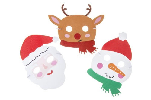 Maska Boże Narodzenie mix Świąteczna Mikołaj Bałwan Renifer  (2).jpg