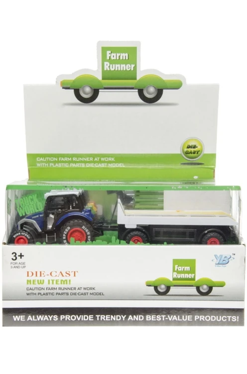 Ciągnik rolniczy z przyczepą S Die-cast Traktor  (2).jpg