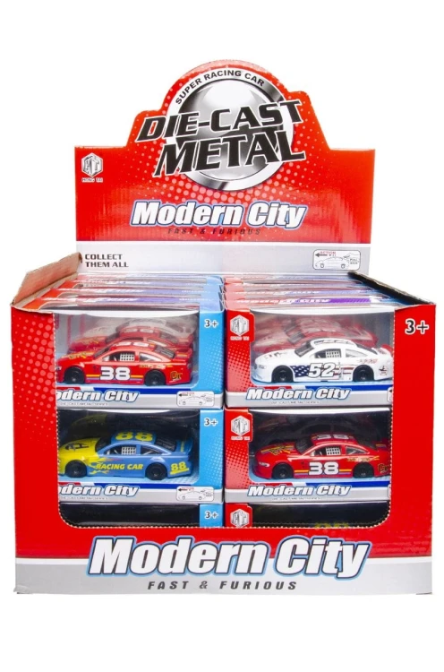 Samochodzik wyścigowy Die-cast Sportowe auto 10cm  (2).jpg