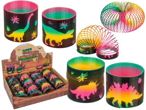 Sprężyna do zabawy Dinozaury Zabawka kolorowa wzór 2.jpg