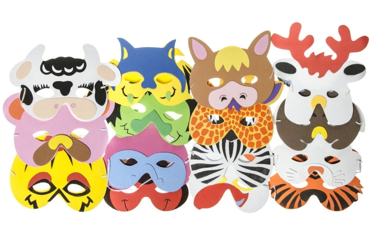 Maska zwierzęta mix Dziecięca różne rodzaje  (2).jpg