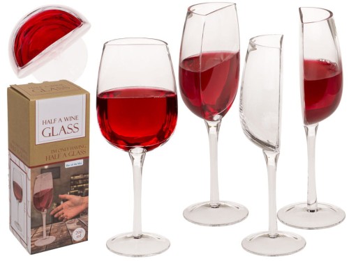 Pół Kieliszek do wina 200 ml Śmieszny połówka kielicha .jpg
