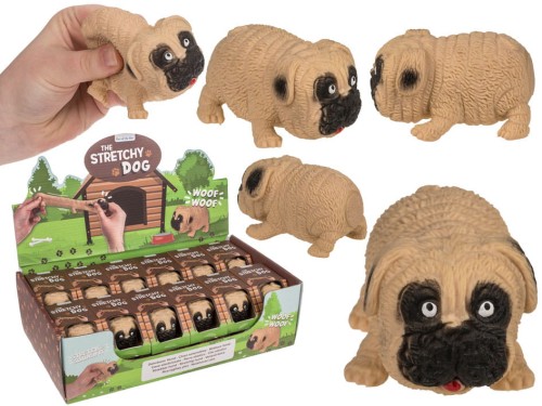 Antystresowy pies do rozciągania Gniotek do ściskania Mops 2.jpg