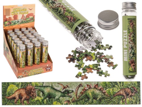 Mini puzzle dinozaury 150 elementów w tubie układanka 2.jpg