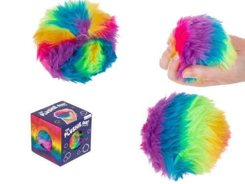 Antystresowa pluszowa piłeczka do ściskania tęczowa Gniotek kolorowa 1.jpg