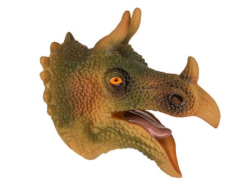 Pacynka dinozaur na dłoń rękę gumowa duży Głowa dino mix wzorów różne 1.jpg