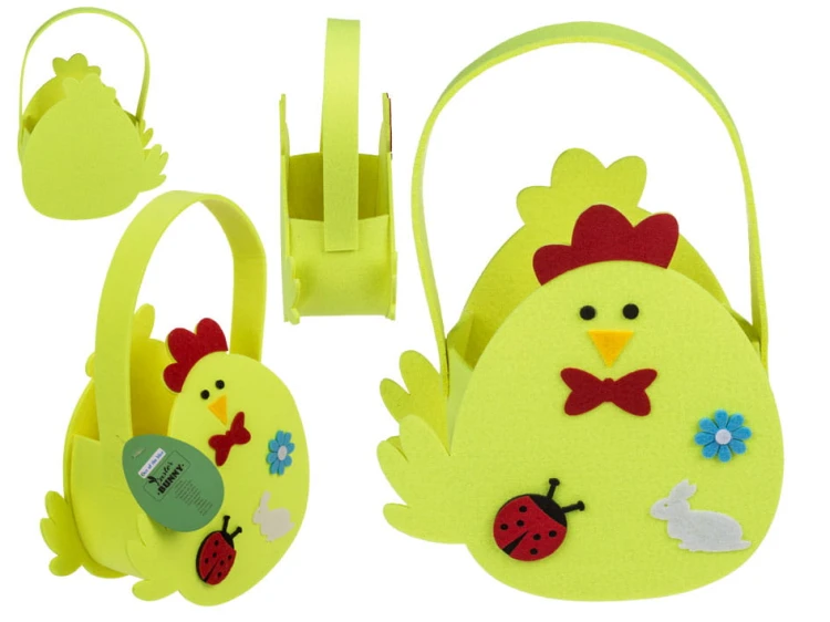 Torba prezentowa Wielkanoc z filcu Kurczak Kura kurka kurczaczek .jpg