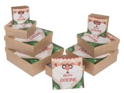 Pudełka zestaw 8szt na prezenty Merry Christmas Świąteczne twarde 1.jpg