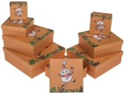 Pudełka zestaw 8szt na prezenty Merry Christmas Świąteczne twarde II 1.jpg