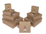 Pudełka zestaw 8szt na prezenty Merry Christmas Świąteczne twarde III 1.jpg