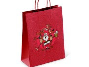 Torba prezentowa Szalony Św. Mikołaj 18x8x24 cm Śmieszna Świąteczna 1.jpg