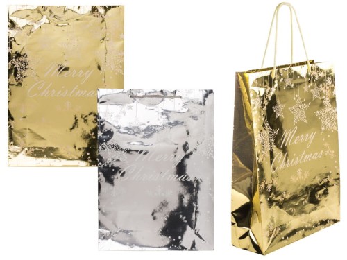 Torba prezentowa Merry Christmas 25x8, 5x34,5 cm błyszcząca mix kolorów 2.jpg