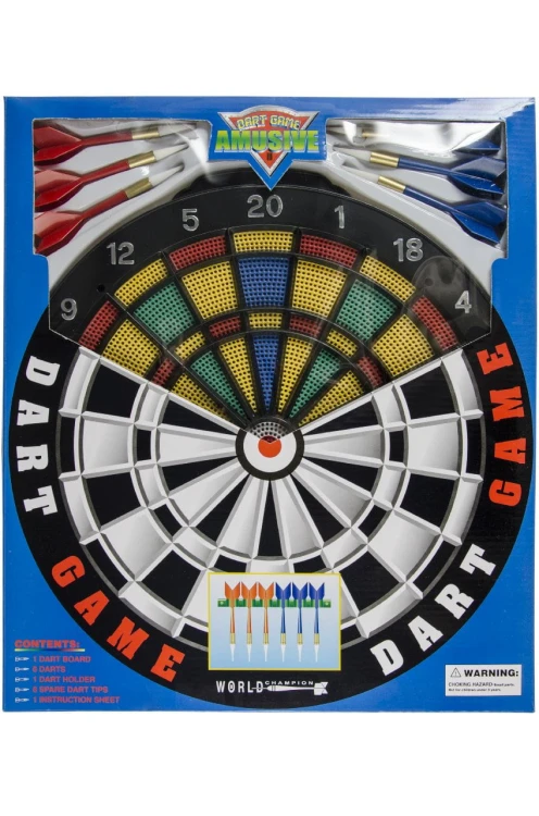 Gra Dart tarcza i 6 strzałek średnica 36 cm Lotki Rzutki .jpg