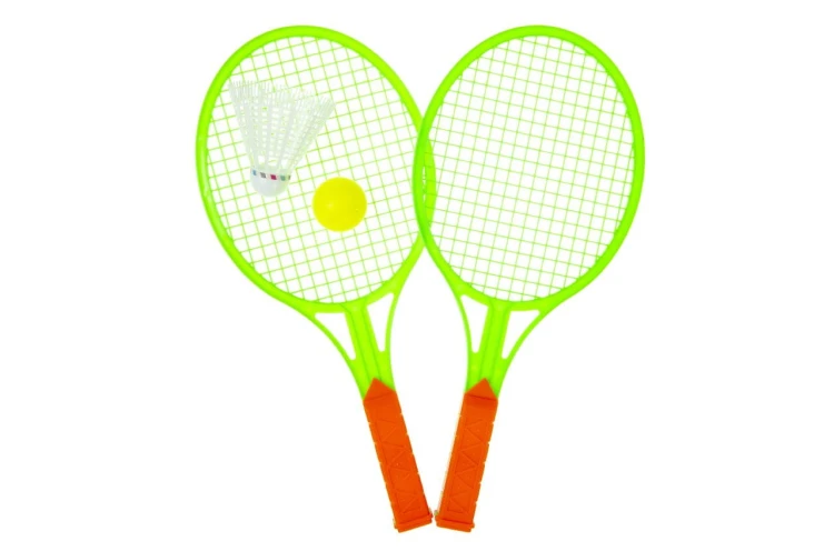 Rakietki do badmintona tenisa z piłeczką i lotką Paletki  (1).jpg