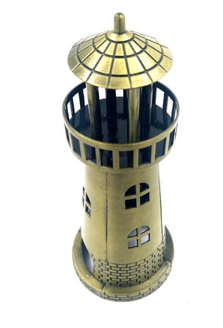 Metalowa Latarnia morska dekoracja Figurka marynistyczna 18,5cm  (2).jpg