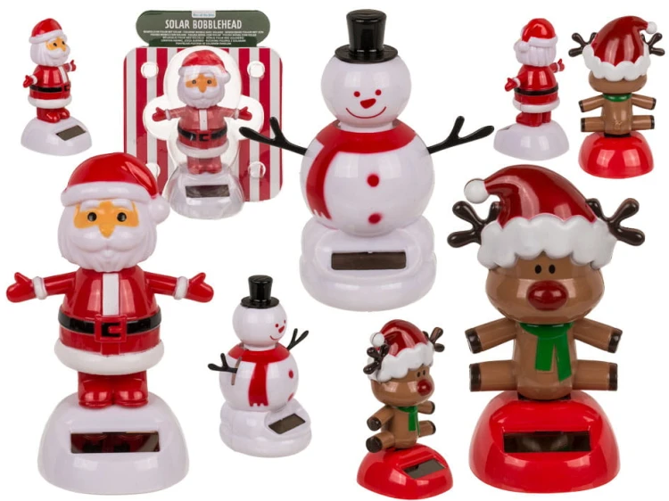 Figurka solarna Boże Narodzenie Słoneczna Bałwan Mikołaj Renifer tańcząca 2.jpg