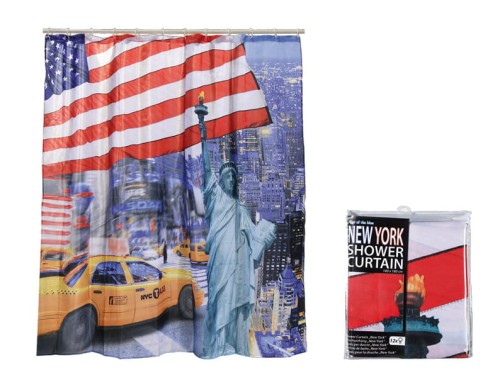 ZASŁONA PRYSZNICOWA NEW YORK NOWY JORK ŁAZIENKOWA