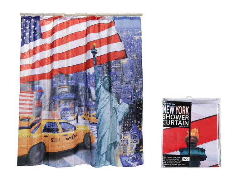 ZASŁONA PRYSZNICOWA NEW YORK NOWY JORK ŁAZIENKOWA