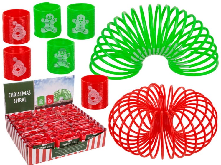 Zestaw 6 mini sprężyn do zabawy wersja Boże Narodzenie Świąteczne .jpg