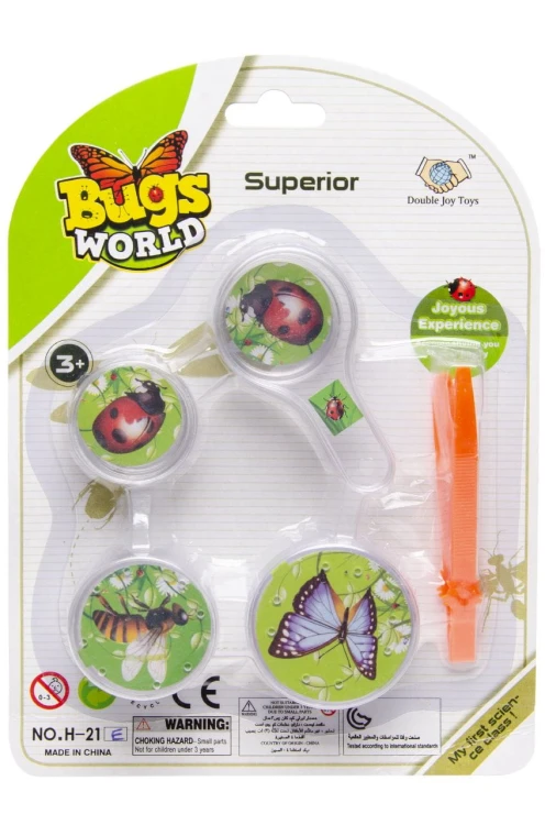 Zestaw do obserwacji owadów z pęsetą Mały Entomolog Prezent .jpeg