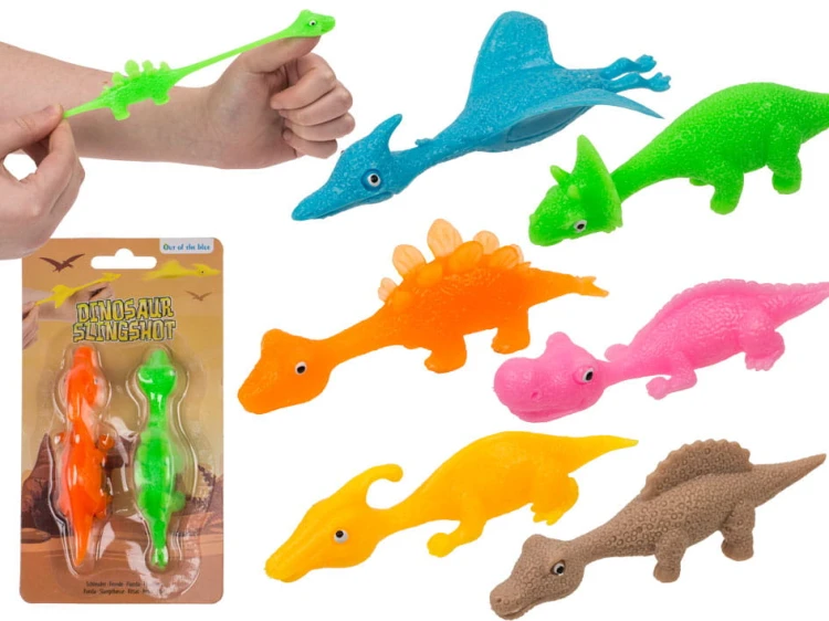 Proca dinozaury zestaw 2 sztuk do strzelania wystrzeliwania .jpg