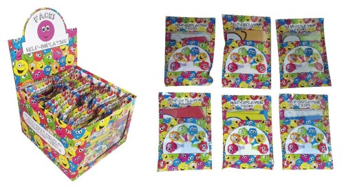 Samopompujący się balon foliowy Emotikony Emotki Buźki mix wzorów  (2).jpg