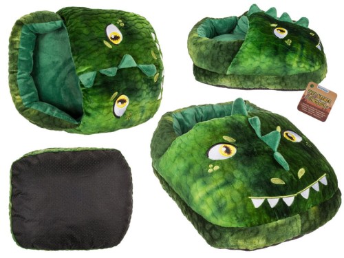 Ocieplacz na stopy dinozaur Pluszowy miękki skarpeta kapcie Ogrzewacz nogi .jpg