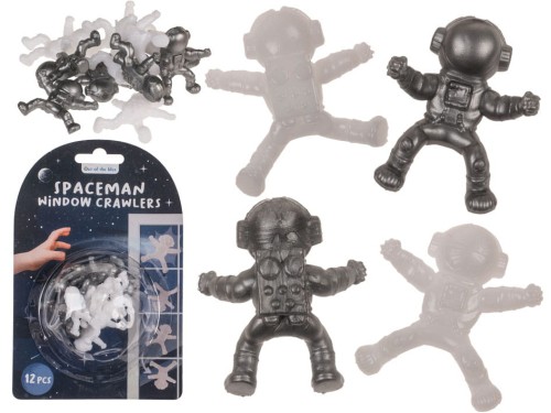 Łaziki okienne 12szt astronauci Lepkie klejące się .jpg