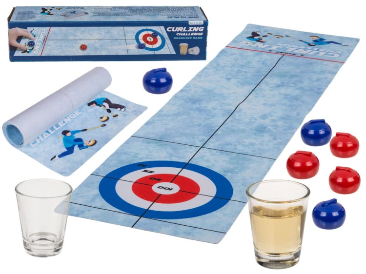 Gra imprezowa alkoholowa z kieliszkami Curling challenge .jpg