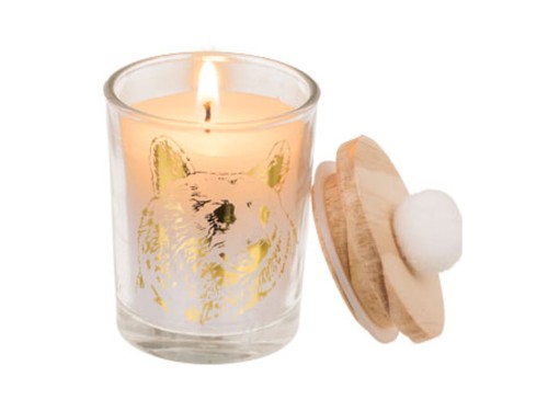 Świeca w szkle z drewnianym wieczkiem i pomponem dekoracyjna ozdobna 1.jpg