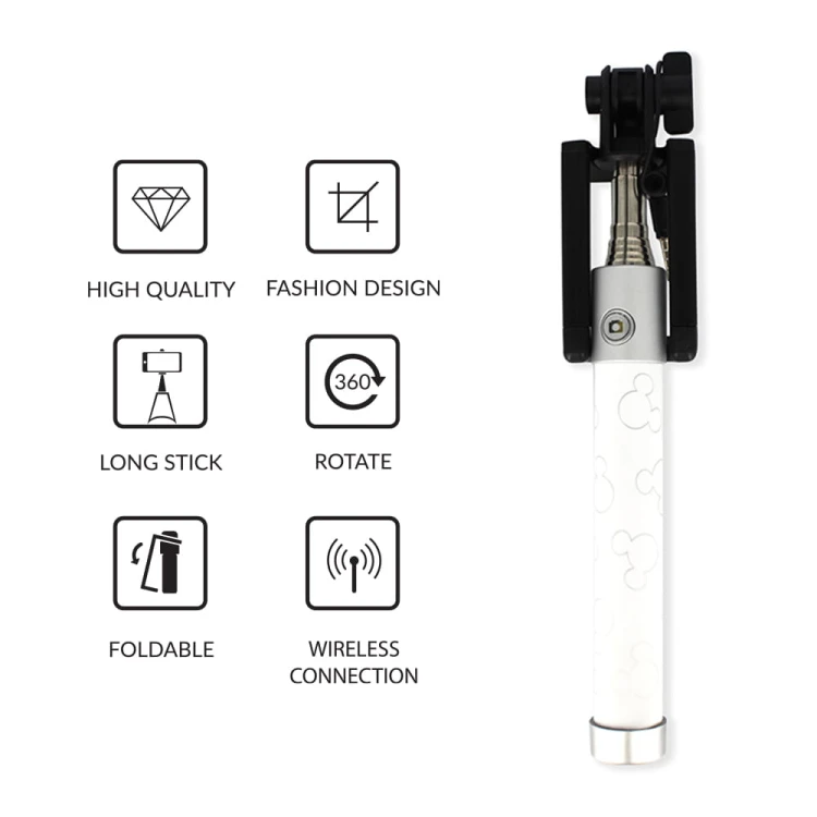 Teleskopowy wysięgnik do telefonu Selfie Stick Myszka Mickey II  (2).jpg