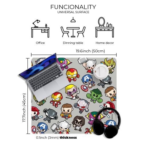 Mata na biurko Podkładka ochronna 50x45 cm Marvel Avengers II  (2).png