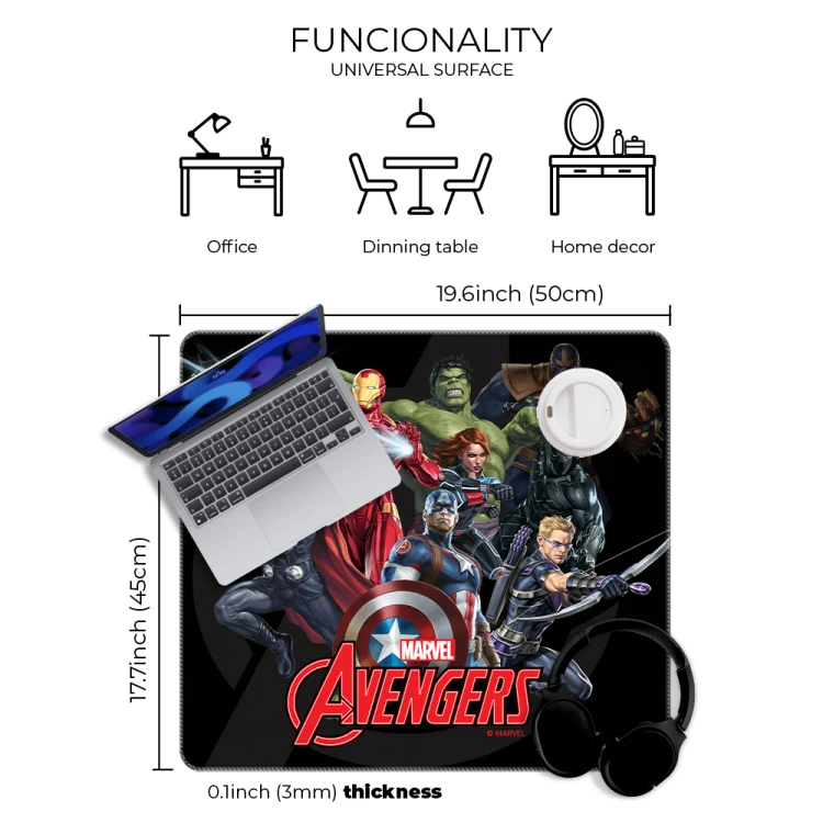 Mata na biurko Podkładka ochronna 50x45 cm Marvel Avengers V  (4).png