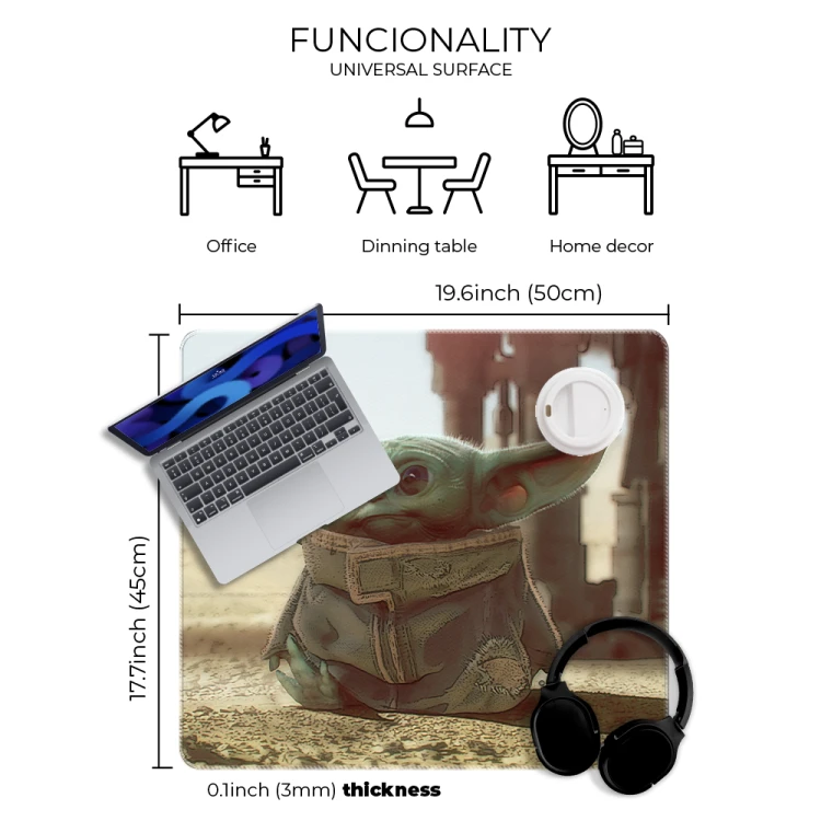 Mata na biurko Podkładka ochronna 50x45 cm Star Wars Baby Yoda  (2).png