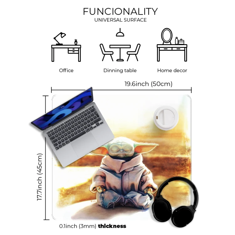 Mata na biurko Podkładka ochronna 50x45 cm Star Wars Baby Yoda II  (2).png