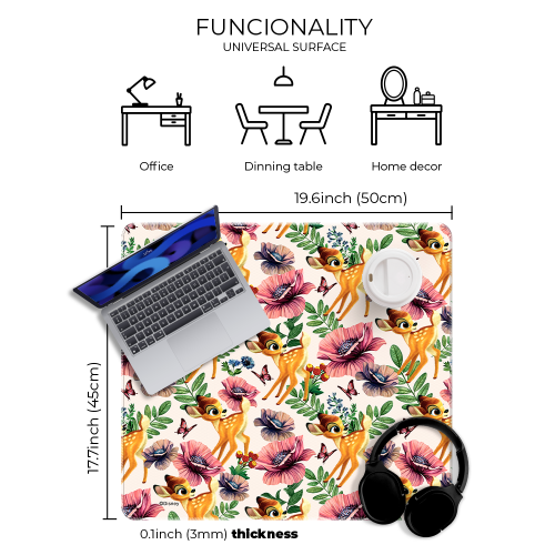 Mata na biurko Podkładka ochronna 50x45 cm Star Disney Bambi I  (3).png