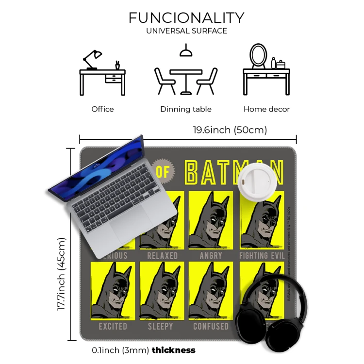 Mata na biurko Podkładka ochronna 50x45 cm DC Batman II  (3).png