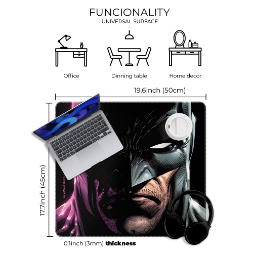 Mata na biurko Podkładka ochronna 50x45 cm DC Batman VIII  (3).png