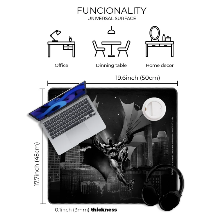 Mata na biurko Podkładka ochronna 50x45 cm DC Batman X  (2).png