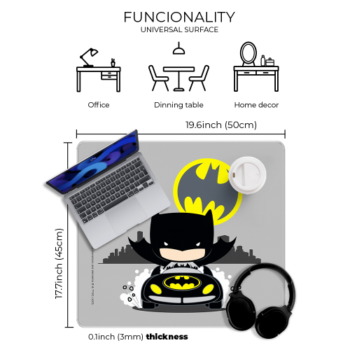 Mata na biurko Podkładka ochronna 50x45 cm DC Batman XIII  (3).png