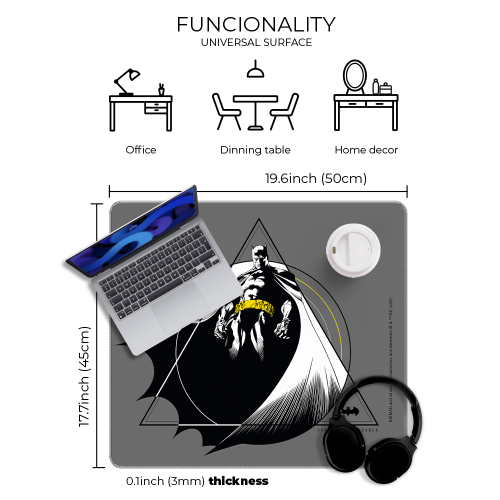 Mata na biurko Podkładka ochronna 50x45 cm DC Batman XV  (3).png