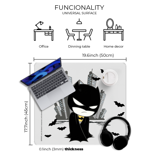 Mata na biurko Podkładka ochronna 50x45 cm DC Batman XVII  (3).png