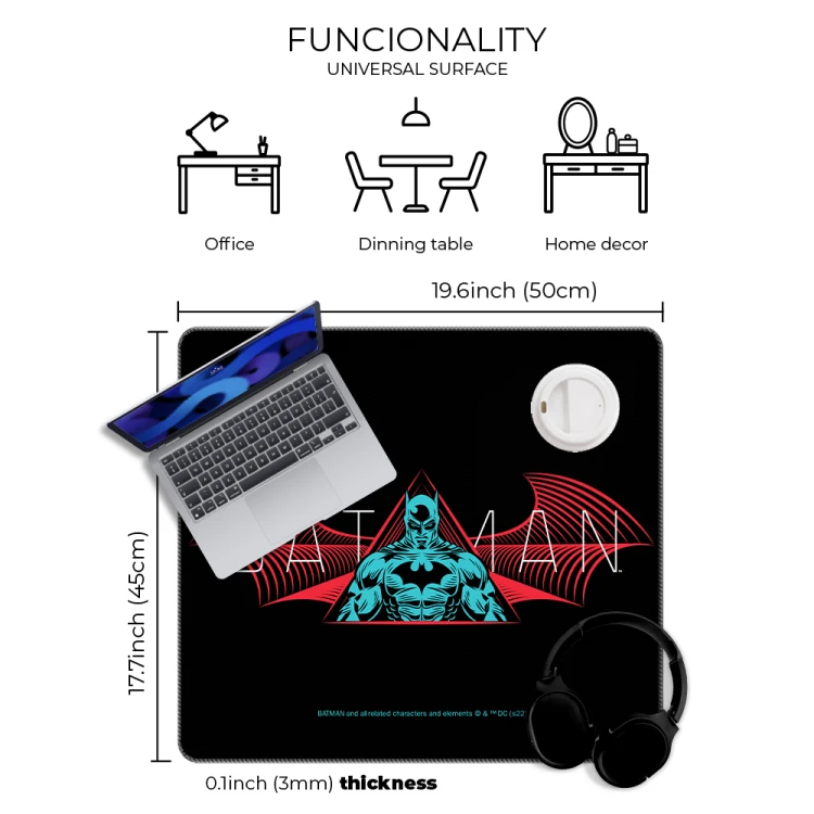 Mata na biurko Podkładka ochronna 50x45 cm DC Batman XIX  (3).png