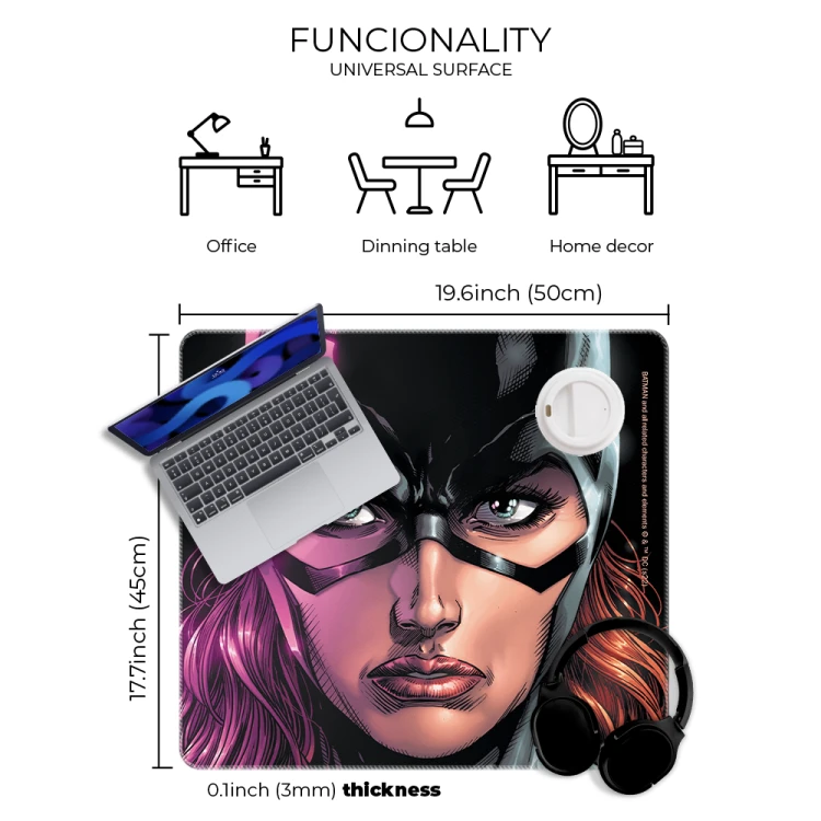 Mata na biurko Podkładka ochronna 50x45 cm DC Bat Girl  (3).png