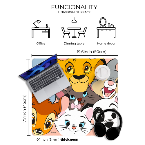 Mata na biurko Podkładka ochronna 50x45 cm Disney Przyjaciele  (3).png