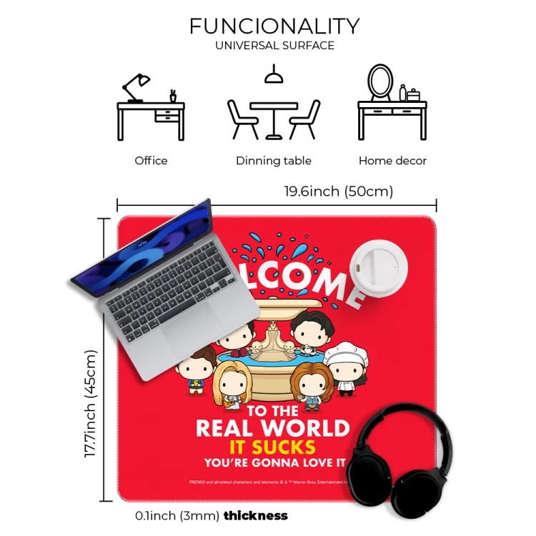 Mata na biurko Podkładka ochronna 50x45 cm DC Friends Przyjaciele  (3).png